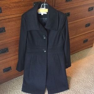 Fitted Black Fall Winter Coat - Like New!